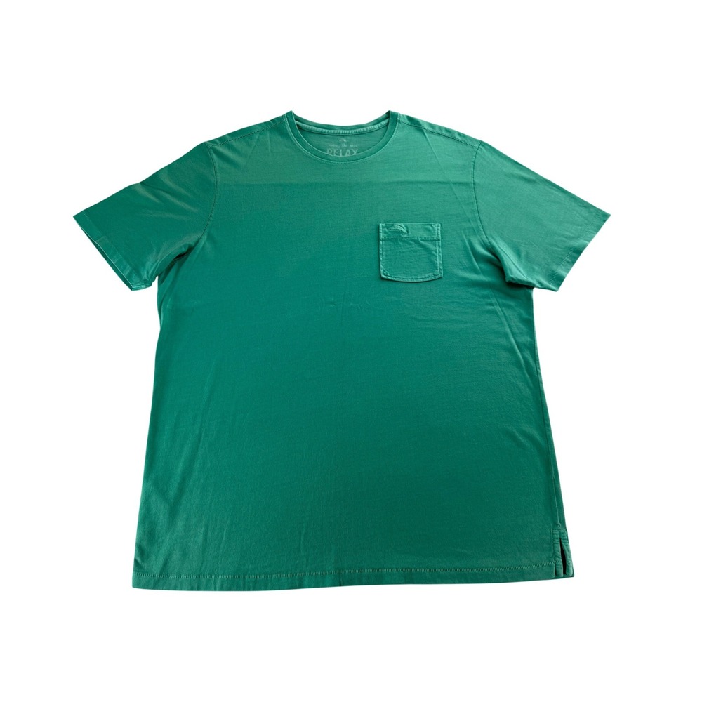 Tommy‎ Bahama Mens Relaxed Fit Green Pocket T Shirt Cotton M M